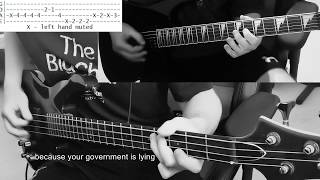 AntiFlag  Die For Your Government bass and guitar cover  TABS [upl. by Niehaus42]