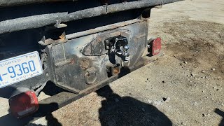 Installing a pintle hitch on a dump truck [upl. by Diandra]