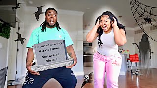 ORDERING LEXI’S TOMBSTONE TO SEE HOW SHE WOULD REACT HILARIOUS REACTION [upl. by Lavinie]