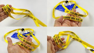 DIY How to print on lanyard smart ID card laceLanyards for schools offices amp events [upl. by Asiluj]