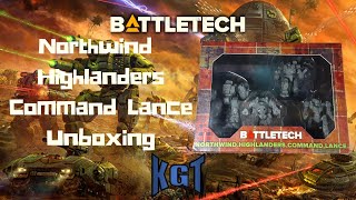 KGT 023  Battletech Northwind Highlanders Command Lance Unboxing [upl. by Aihsena]