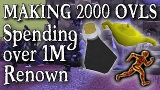 Runescape 3  Spending Over 1M Renown amp Making 2000 Overloads For DAT XP  Commentary [upl. by Aidahs]