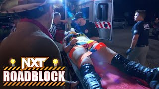 Roxanne Perez leaves NXT Roadblock in an ambulance NXT Exclusive Mar 7 2023 [upl. by Ynnol381]