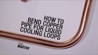 GeForce Garage Cross Desk Series Video 3 – How to Bend Copper Pipe For Liquid Cooling Loops [upl. by Ykceb938]