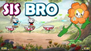 Playing Cuphead First Time Playing BRO AND SIS [upl. by Nanam]