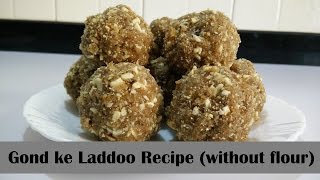 Gond ke Laddoo Recipe in Hindi By Cooking with Smita without flour Milk Mawa  Winter Special [upl. by Rosene261]