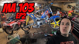 Je pose un moteur de moto dans ma 103 ep02 [upl. by Eshman]