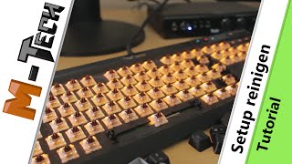 Tastatur und Setup entstaubenreinigen  Tutorial [upl. by Annyahs187]