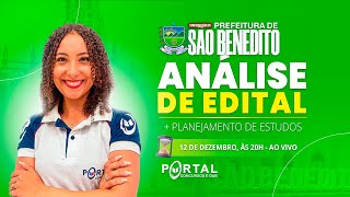 CONCURSO SÃO BENEDITOCE ANÁLISE DE EDITAL  PLANEJAMENTO DE ESTUDOS [upl. by Latsyrc]