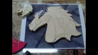 Intarsia Horse  2013 [upl. by Zulaledairam]