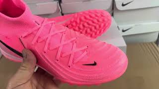 Nike Phantom Luna 2 Elite TF Artificial Turf Soccer Shoes  PinkBlackWhite [upl. by Yole811]