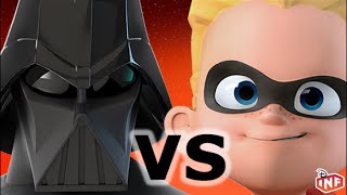 Darth Vader vs Dash sarlacc pit arena fight Disney Infinity toy box [upl. by Valry280]