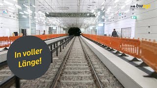 Führerstandsmitfahrt im Stadtbahntunnel in Karlsruhe mit bwegt [upl. by Siravat780]