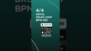 44 METAL DRUM LOOP BPM 180 drumloop bpm drumbeat flstudio metronome musicproducer [upl. by Ydur]