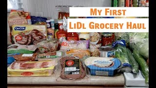 My First LiDL Grocery Haul [upl. by Enirehtakyram]