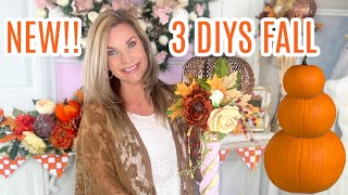 🎃NEW 3 DIY FALL DECOR CRAFTS 🎃 I Love Fall ep 21 Olivias Romantic Home DIY [upl. by Lemire]