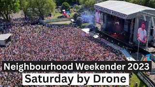 Warrington Neighbourhood Weekender 2023 drone Saturday NBHDWKND23 NBHDWEEKENDER [upl. by Maxey]