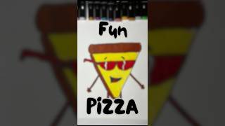 🍕 Draw a Fun and Tasty Pizza 🎨 Easy StepbyStep Tutorial for Kids kidsart shorts drawing art [upl. by Auoh]