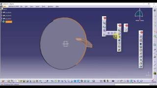 Catia V5 Tutorial on Impeller Design 1 [upl. by Llerryt]