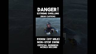 World’s longest nonstop swim 510km 317 mile temp 8°C 464°F see comments for explanation [upl. by Eelrebmyk227]