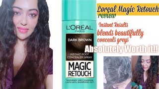 Loreal Magic Retouch Instant Root Concealer SprayReview DemoApplicationMust have in your Bag [upl. by Kati]