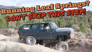 How to Cycle Leaf Spring Suspension Get the Most out of Your Leaf Springs [upl. by Hawker]