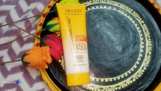 JOVEES HERBAL Sunscreen review sunscreen viralvideo joveesherbal productreview [upl. by Gimpel701]