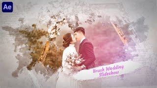 Watercolour Wedding Slideshow In After Effects  After Effects Tutorial  Effect For You [upl. by Nohtahoj814]