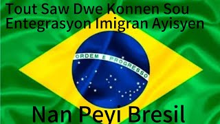 Entegrasyon Imigran Ayisyen yo Nan Peyi Bresil [upl. by Ellis]