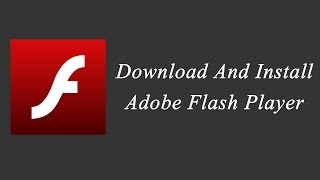 how to download and install adobe flash player video tutorial on hd 1080p [upl. by Alicirp867]