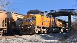 Trains Passing Under Me On Abandoned Bridge Train Waits For 2 Trains To Pass Under Me amp Speed Check [upl. by Fiedling]