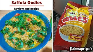 Saffola Oodles Review Recipe with Veggies  Maggi Noodles Comparison saffolaoodles maggi oodles [upl. by Ingunna]