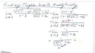 AP Calculus  Finding Limits Analytically Two Examples [upl. by Criswell]