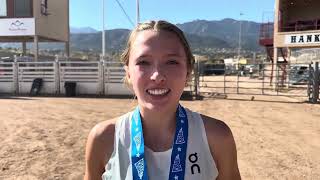 Addy Ritzenhein Wins Colorado 5A State XC Title Interview [upl. by Rawde]