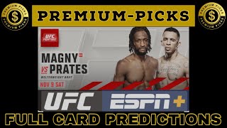 UFC Magny vs Prates  full card picks and predictions [upl. by Ettelocin]