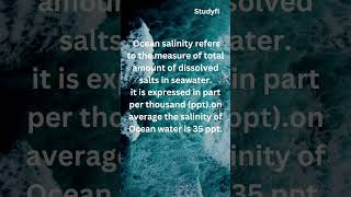 Ocean salinity Geography shorts music studyfi upsccgl railways exa [upl. by Rennerb]