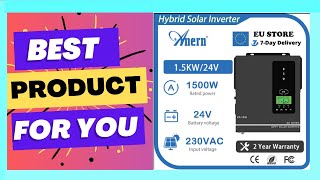 Anern 1500W 1000W Hybrid Solar Inverter 24V 12V 220V Pure Sine Wave MPPT 80A [upl. by Nauwaj]