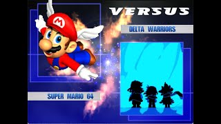 Mugen Battle Super Mario 64 Vs Delta Warriors [upl. by Alusru]