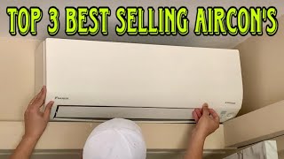 Top 3 BestSelling Aircon Brands and their Models [upl. by Nikolas]