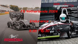 Formula Student Netherlands 2024  Endurance Livestream [upl. by Heilman]