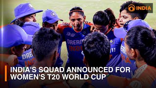 Indias squad announced for Womens T20 World Cup [upl. by Emory]