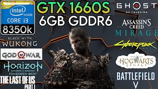 GTX 1660 Super  I3 8350K amp 16GB Ram  Test In 10 Games In 2024 [upl. by Anavahs211]