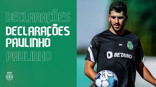 Paulinho quotO maior peso que trazemos na camisola é o símbolo do clubequot [upl. by Westberg]