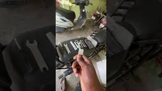 RE bullet 350  suspension adjustment  bullet350  youtuber youtubeshorts royalenfield350 [upl. by Edaw]