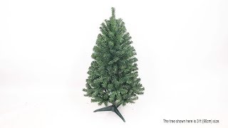 3ft EcoFriendly Oncor Christmas Pine Tree Assembly SKU 12230 [upl. by Asare729]