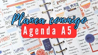 Planea conmigo OCTUBRE en mi AGENDA A6  Personal  Como planear con CODIGO DE COLOR [upl. by Atnahc742]