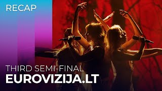 EurovizijaLT 2024 Lithuania  Third SemiFinal  RECAP [upl. by Anilehs304]