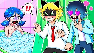 What Happen to Marinette  Canoit Peeps At Marinette  Ladybug Miraculous Animation [upl. by Yessak]