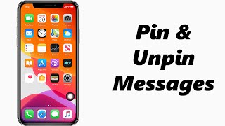 How To PinUnpin Text Messages On iPhone [upl. by Enirrok]