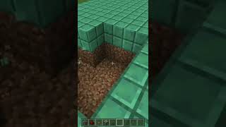 2x2 door tutorial bedrock edition minecraft [upl. by Ahsirt209]